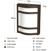 image:imageFeit Electric Dusk to Dawn Outdoor Wall Sconce 12W Half Moon Wall Mount Light Fixture Integrated LEDs UV Protected Weatherproof 250 Lumens 5000k Daylight Hardwired Bronze S8PHMWM850DDBZHD4000k Bright White