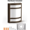 image:imageFeit Electric Dusk to Dawn Outdoor Wall Sconce 12W Half Moon Wall Mount Light Fixture Integrated LEDs UV Protected Weatherproof 250 Lumens 5000k Daylight Hardwired Bronze S8PHMWM850DDBZHD4000k Bright White