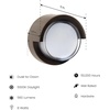 image:imageFeit Electric Dusk to Dawn Outdoor Wall Sconce 12W Half Moon Wall Mount Light Fixture Integrated LEDs UV Protected Weatherproof 250 Lumens 5000k Daylight Hardwired Bronze S8PHMWM850DDBZHD5000k Daylight