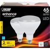 image:imageFeit Electric Enhance BR40 LED Light Bulbs 65W Eq Soft White 12 Pack3000k Bright White