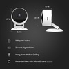 image:imageFeit Electric Indoor Security Camera with Motion Detection 30ft Night Vision Pan and Tilt Head 24GHz WiFi 2Way Audio 1080p HD Works with Alexa amp Google Asst Plugin White CAMPANWiFiG2Old Gen Security Cam