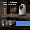 image:imageFeit Electric Indoor Security Camera with Motion Detection 30ft Night Vision Pan and Tilt Head 24GHz WiFi 2Way Audio 1080p HD Works with Alexa amp Google Asst Plugin White CAMPANWiFiG2Old Gen Baby Cam
