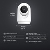 image:imageFeit Electric Indoor Security Camera with Motion Detection 30ft Night Vision Pan and Tilt Head 24GHz WiFi 2Way Audio 1080p HD Works with Alexa amp Google Asst Plugin White CAMPANWiFiG2Old Gen Baby Cam