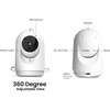 image:imageFeit Electric Indoor Security Camera with Motion Detection 30ft Night Vision Pan and Tilt Head 24GHz WiFi 2Way Audio 1080p HD Works with Alexa amp Google Asst Plugin White CAMPANWiFiG2Old Gen Baby Cam