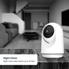 image:imageFeit Electric Indoor Security Camera with Motion Detection 30ft Night Vision Pan and Tilt Head 24GHz WiFi 2Way Audio 1080p HD Works with Alexa amp Google Asst Plugin White CAMPANWiFiG2New Gen Baby Cam