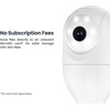 image:imageFeit Electric Indoor Security Camera with Motion Detection 30ft Night Vision Pan and Tilt Head 24GHz WiFi 2Way Audio 1080p HD Works with Alexa amp Google Asst Plugin White CAMPANWiFiG2Bulb Security Cam