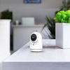 image:imageFeit Electric Indoor Security Camera with Motion Detection 30ft Night Vision Pan and Tilt Head 24GHz WiFi 2Way Audio 1080p HD Works with Alexa amp Google Asst Plugin White CAMPANWiFiG2Old Gen Baby Cam