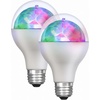 image:imageFeit Electric LED Disco Light Bulb Rotating MultiColor with 4 Modes Disco Snow Holiday Halloween Easy Screwin Base 10000Hour Lifetime Perfect for Parties amp Home Ambiance DISCO4MLEDMulticolor  Original Disco