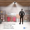 image:imageFeit Electric LED Garage Ceiling Light with Camera Smart Security Garage Light WiFi 24GHz Screwin E26 Base Motion Sensor TwoWay Audio Video Motion Notifications 12000 Lumens 5000K Dimmable