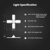 image:imageFeit Electric LED Garage Light Multiple Adjustable Panels E26 Base Ideal for Garage Workshop Shed 25000Hour Lifetime3CCT