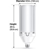 image:imageFeit Electric LED Garage Light Multiple Adjustable Panels E26 Base Ideal for Garage Workshop Shed 25000Hour Lifetime5000K Daylight