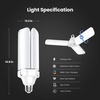 image:imageFeit Electric LED Garage Light Multiple Adjustable Panels E26 Base Ideal for Garage Workshop Shed 25000Hour LifetimeRGBW