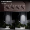 image:imageFeit Electric LED Motion Sensor Flood Light 5000 Lumens TripleHead Security Light 5CCT 2700K6500K Dusk to Dawn Outdoor Light Adjustable Brightness Weatherproof Wall Mount S105TFL5CCTMMWHMotion Bronze 5CCT