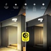 image:imageFeit Electric LED Motion Sensor Flood Light 5000 Lumens TripleHead Security Light 5CCT 2700K6500K Dusk to Dawn Outdoor Light Adjustable Brightness Weatherproof Wall Mount S105TFL5CCTMMWHMotion White 3CCT