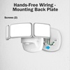 image:imageFeit Electric LED Motion Sensor Flood Light 5000 Lumens TripleHead Security Light 5CCT 2700K6500K Dusk to Dawn Outdoor Light Adjustable Brightness Weatherproof Wall Mount S105TFL5CCTMMWHMotion White 3CCT