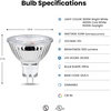 image:imageFeit Electric MR16 LED Reflector Light Bulb 50W Equivalent Dimmable GU53 Base 90 CRI 500 Lumen Adjustable Color Track Lighting 25000Hour Lifespan BPEXN3CCTCA36 18Pack50watt  Adjustable White