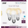image:imageFeit Electric OM60927CAAG3 60 Watt Equivalent WiFi Dimmable No Hub Required Alexa or Google Assistant A19 LED Smart Light Bulb 42 H x 24 D 2700K Soft White 3 Count2700k Soft White