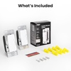 image:imageFeit Electric Paddle Dimmer Switch for Dimmable LED Light Bulbs Single Pole or 3Way Toggle Light Switch Overheat Protection Wall Plates amp Installation Hardware Included 2 PackPADDLE DIMMER