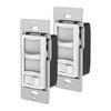 image:imageFeit Electric Paddle Dimmer Switch for Dimmable LED Light Bulbs Single Pole or 3Way Toggle Light Switch Overheat Protection Wall Plates amp Installation Hardware Included 2 PackSLIDE DIMMER
