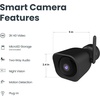 image:imageFeit Electric Plugin Outdoor Security Camera 2K HD Advance Motion Detection 24GHz WiFi 30ft Night Vision 2Way Audio Micro SD Card Storage AIPowered Smart Alerts AlwaysOn Wired PowerBlack