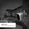 image:imageFeit Electric Plugin Outdoor Security Camera 2K HD Advance Motion Detection 24GHz WiFi 30ft Night Vision 2Way Audio Micro SD Card Storage AIPowered Smart Alerts AlwaysOn Wired PowerWhite