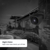 image:imageFeit Electric Plugin Outdoor Security Camera 2K HD Advance Motion Detection 24GHz WiFi 30ft Night Vision 2Way Audio Micro SD Card Storage AIPowered Smart Alerts AlwaysOn Wired PowerBlack