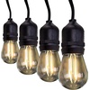 image:imageFeit Electric S14 LED Filament Light Bulbs High Output 2200K Warm White 70 Lumens String Light Replacement Bulbs 15000Hour Lifespan Clear Durable Housing S14822FILED4 4 PackSoft White