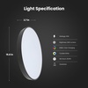 image:imageFeit Electric Smart Ceiling Light Fixture LED 30W 1600 Lumens RGBW