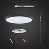 image:imageFeit Electric Smart Ceiling Light Fixture LED 30W 1600 Lumens RGBW
