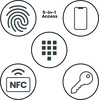 image:imageFeit Electric Smart Door Lock with Fingerprint App Control  Matte BlackSatin Nickel