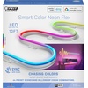 image:imageFeit Electric Smart LED Neon Flex Strip Lights 10FT Bendable RGBW Color Chasing Dimmable 24Ghz WiFi Enabled Compatible with Alexa and Google Home Asst Music Sync Remote App NF10CHASEWPAGNeon Flex Rope Light