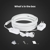 image:imageFeit Electric Smart LED Neon Flex Strip Lights 10FT Bendable RGBW Color Chasing Dimmable 24Ghz WiFi Enabled Compatible with Alexa and Google Home Asst Music Sync Remote App NF10CHASEWPAGNeon Flex Rope Light