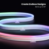 image:imageFeit Electric Smart LED Neon Flex Strip Lights 10FT Bendable RGBW Color Chasing Dimmable 24Ghz WiFi Enabled Compatible with Alexa and Google Home Asst Music Sync Remote App NF10CHASEWPAGNeon Flex Rope Light