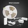 image:imageFeit Electric Smart LED Strip Light 100 Ft ColorChanging RGB  Tunable White 24GHz WiFi App amp Remote Control Alexa amp Google Home Compatible Flexible Light Strip TAPE100RGBWAG100FT