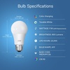 image:imageFeit Electric Smart Light Bulbs A19 RGBW Color Changing  60W Eq  3 PackRgbw  60w