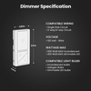 image:imageFeit Electric Smart WiFi Dimmer Switch with Remote SinglePole and 3Way Voice Control with Alexa amp Google Asst Wireless WallMount Remote App Control Neutral Wire RequiredWhite