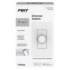 image:imageFeit Electric Smart WiFi Dimmer Switch with Remote SinglePole and 3Way Voice Control with Alexa amp Google Asst Wireless WallMount Remote App Control Neutral Wire RequiredWhite