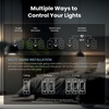 image:imageFeit Electric Smart WiFi Dimmer Switch with Remote SinglePole and 3Way Voice Control with Alexa amp Google Asst Wireless WallMount Remote App Control Neutral Wire RequiredWhite