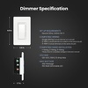 image:imageFeit Electric Smart WiFi Dimmer Switch with Remote SinglePole and 3Way Voice Control with Alexa amp Google Asst Wireless WallMount Remote App Control Neutral Wire RequiredWhite