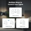 image:imageFeit Electric Smart WiFi Dimmer Switch with Remote SinglePole and 3Way Voice Control with Alexa amp Google Asst Wireless WallMount Remote App Control Neutral Wire RequiredWhite