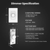 image:imageFeit Electric Smart WiFi Dimmer Switch with Remote SinglePole and 3Way Voice Control with Alexa amp Google Asst Wireless WallMount Remote App Control Neutral Wire RequiredWhite