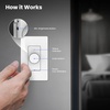 image:imageFeit Electric Smart WiFi Dimmer Switch with Remote SinglePole and 3Way Voice Control with Alexa amp Google Asst Wireless WallMount Remote App Control Neutral Wire RequiredWhite