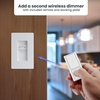 image:imageFeit Electric Smart WiFi Dimmer Switch with Remote SinglePole and 3Way Voice Control with Alexa amp Google Asst Wireless WallMount Remote App Control Neutral Wire RequiredWhite