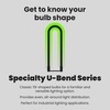 image:imageFeit Electric T8 UBend LED Tube Light  15W 4000K 2100 Lumens  4Pack