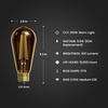 image:imageFeit Electric Vintage Exposed Straight Filament Amber Clear Glass LED ST19 60W Equivalent 400 Lumen Dimmable 2100K Warm White E26 Base 15000Hour Lifetime ST19VGLED24 8 PackAmber