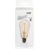 image:imageFeit Electric Vintage Exposed Straight Filament Amber Clear Glass LED ST19 60W Equivalent 400 Lumen Dimmable 2100K Warm White E26 Base 15000Hour Lifetime ST19VGLED24 8 PackSoft White