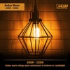 image:imageFeit Electric Vintage Exposed Straight Filament Amber Clear Glass LED ST19 60W Equivalent 400 Lumen Dimmable 2100K Warm White E26 Base 15000Hour Lifetime ST19VGLED24 8 PackAmber