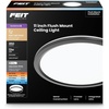 image:imageFeit Electric 11 Round LED Flat Panel Light Adjustable White 5 Color Temperatures Night Light Mode Dimmable Slim Profile with Interchangeable Magnetic Frames FP11RT5CCTNLWHMatte Black