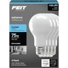 image:imageFeit Electric A19 Enhance LED Light Bulb 75W Eq Soft White 4 Pack5000k Daylight