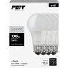 image:imageFeit Electric A19 LED Light Bulbs 100W Equivalent 1500 Lumens Neutral White 3000K 15W 11000Hour Lifespan General Purpose IndoorCommercial Use A160083510KLED4 4 Pack3500k Neutral White